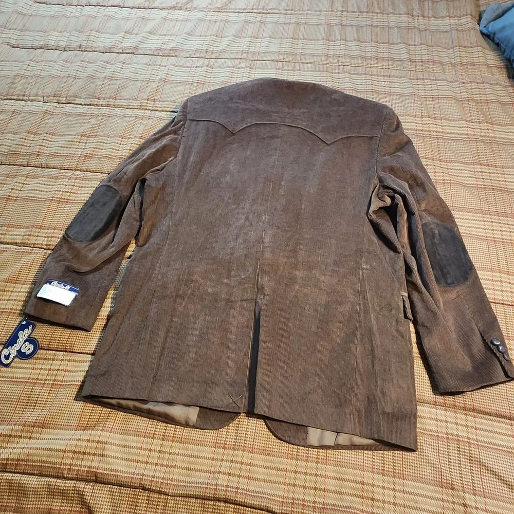 Circle S Corduroy Western Blazer 48L Brown Corduroy Sport Coat Ranch Dallas NWT